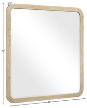 Annalise Solid Wood Framed Mirrors & Wall Decor in Natural - 859Oak-M