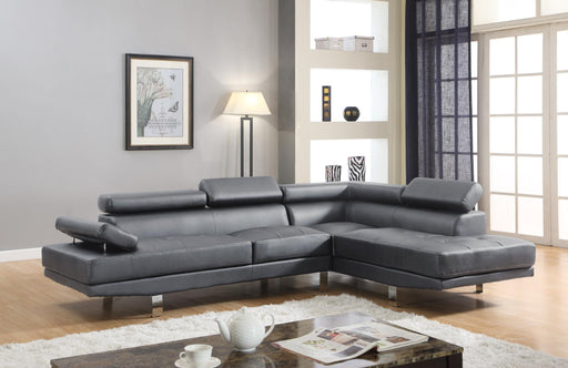 Antares Grey Modern Sectional - Gate FurnitureSectional