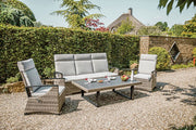 Antigua Gun Metal/Brown/Gray Sofa - GM-1004