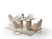 Antik Dining Chair (6 PCS) in Cream - 200-ALT-ANT-DC-6