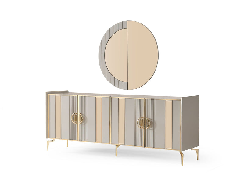 Antik Diningroom (Consol With Mirror & Dining Table & 6 Dining Chair) - 200-ALT-ANT-DT-6-SET