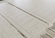 Antique White Robbinsdale Counter Height Dining Table and 8 Barstools - PKG016725