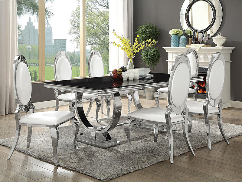 Antoine Upholstered Dining Chair Cream White (Set of 2) - 107872N