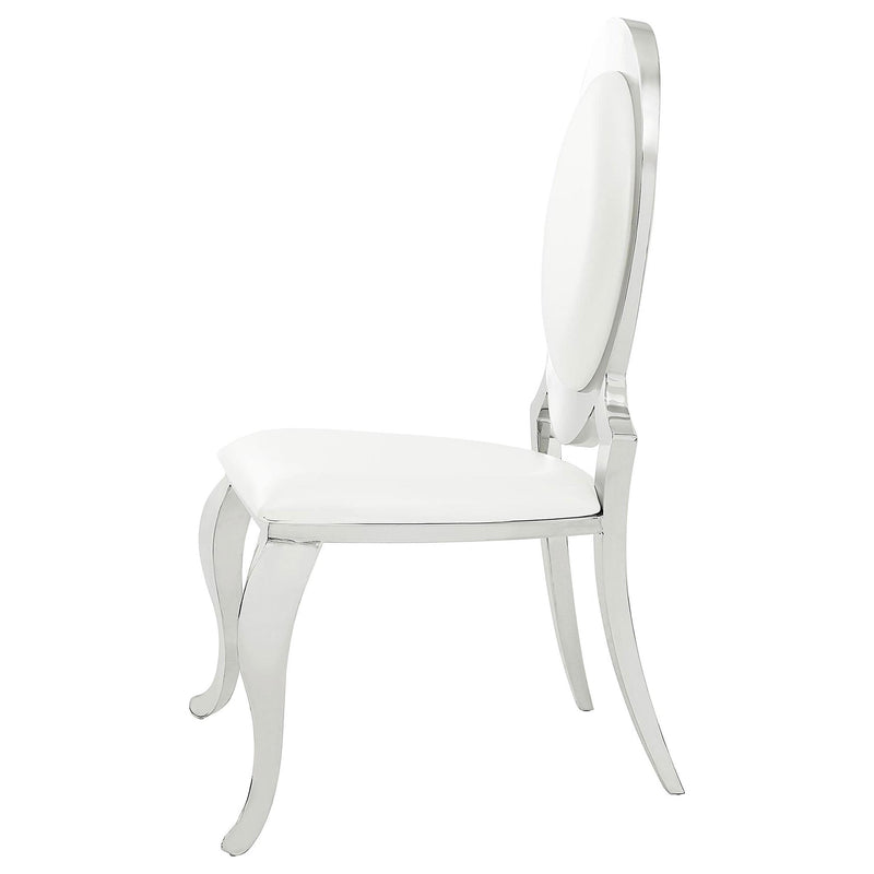 Antoine Upholstered Dining Chair Cream White (Set of 2) - 107872N