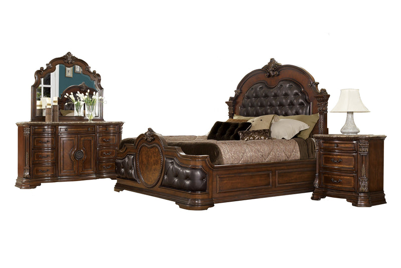 Antoinetta Cherry Panel Bedroom Set - Gate FurnitureBedroom Set