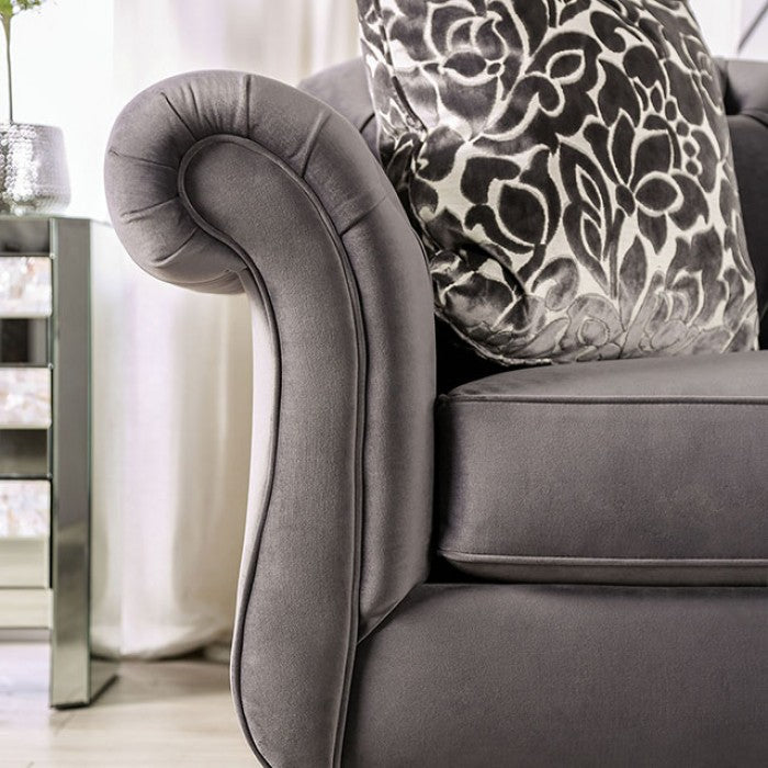 Antoinette Gray Loveseat - SM2229-LV