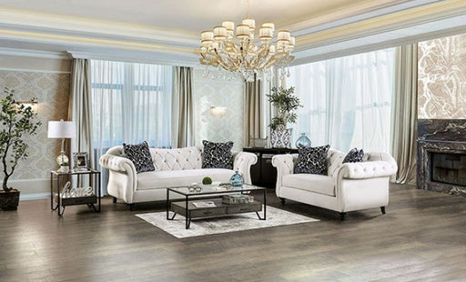 Antoinette White Loveseat - SM2228-LV