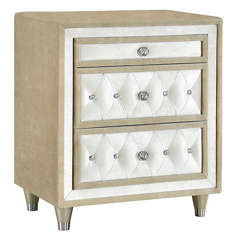 Antonella 4-piece Eastern King Bedroom Set Ivory  - 223521KE-S4