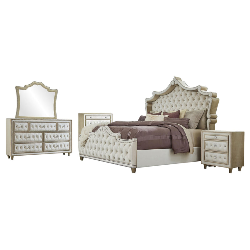 Antonella 5-piece Queen Bedroom Set Ivory  - 223521Q-S5