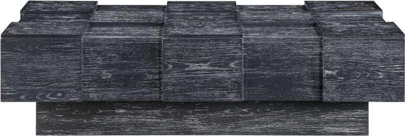 Anzio Oak Veneer Coffee Table in Black - 99097Black-CT