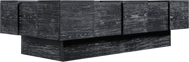 Anzio Oak Veneer Coffee Table in Black - 99097Black-CT