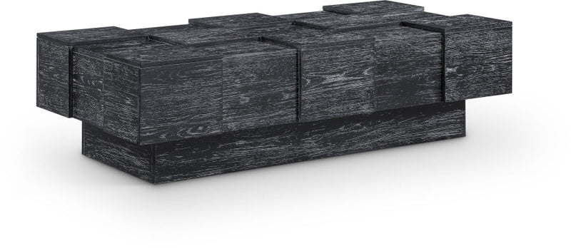 Anzio Oak Veneer Coffee Table in Black - 99097Black-CT