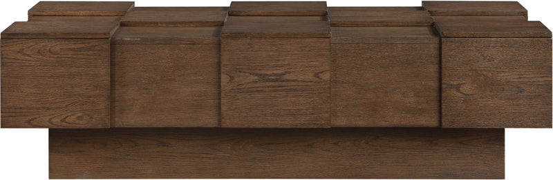 Anzio Oak Veneer Coffee Table in Brown - 99097Brown-CT