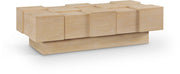 Anzio Oak Veneer Coffee Table in Natural - 99097Oak-CT