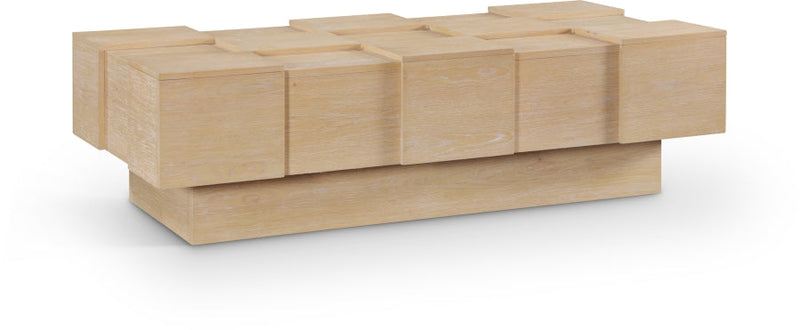 Anzio Oak Veneer Coffee Table in Natural - 99097Oak-CT