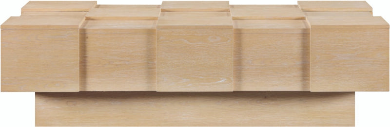 Anzio Oak Veneer Coffee Table in Natural - 99097Oak-CT
