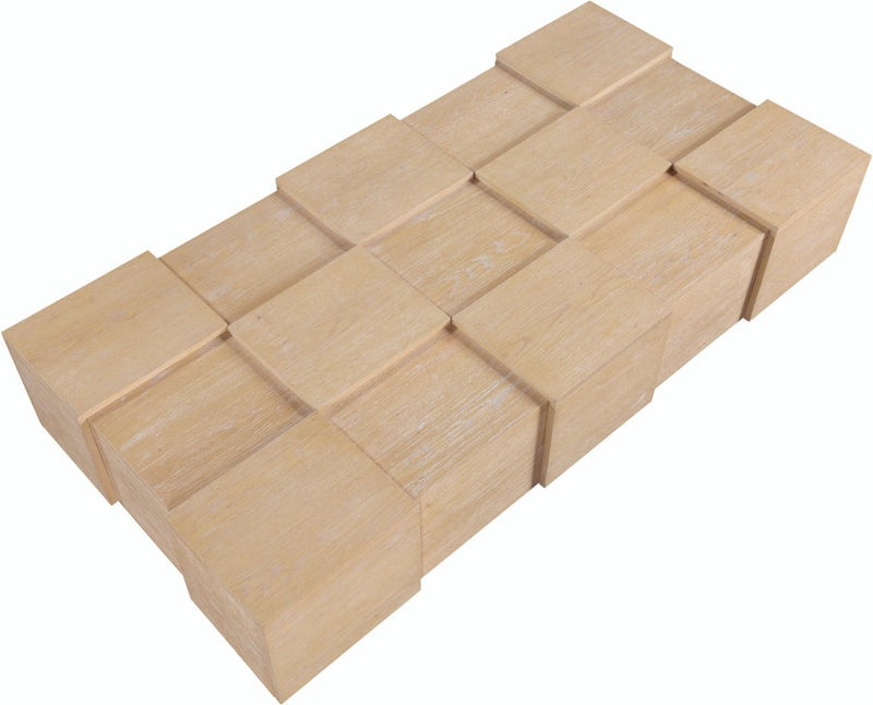 Anzio Oak Veneer Coffee Table in Natural - 99097Oak-CT