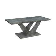 Apollo - 3PC Gray Faux Marble Coffee Table Set, Coffee Table and 2 End Tables - T615-3PC-Set