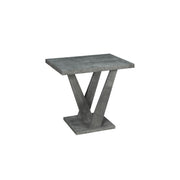 Apollo - 3PC Gray Faux Marble Coffee Table Set, Coffee Table and 2 End Tables - T615-3PC-Set