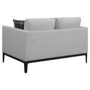 Apperson 3-piece Upholstered Track Arm Sofa Set Light Grey - 508681-S3