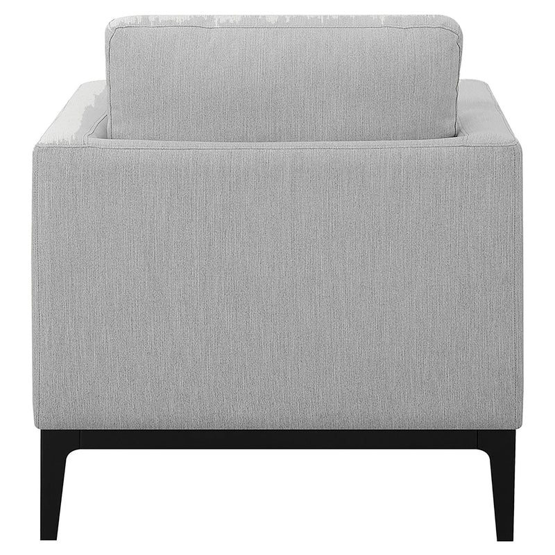 Apperson Upholstered Track Arm Accent Chair Light Grey - 508683