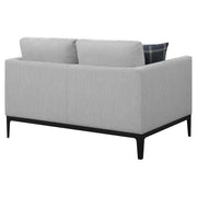 Apperson Upholstered Track Arm Loveseat Light Grey - 508682