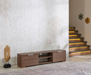 April Tv Stand Walnut in Walnut - 721-APR-TV-WALNUT