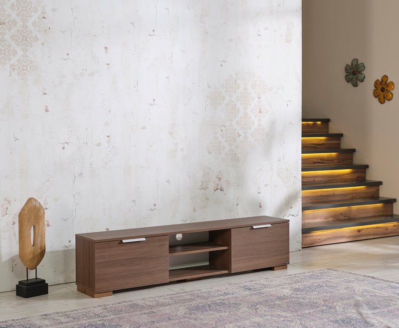 April Tv Stand Walnut in Walnut - 721-APR-TV-WALNUT
