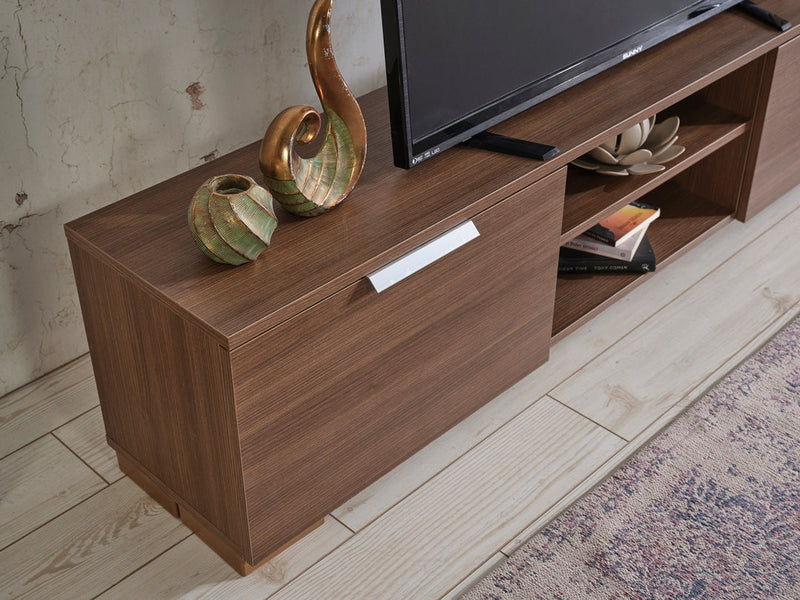 April Tv Stand Walnut in Walnut - 721-APR-TV-WALNUT