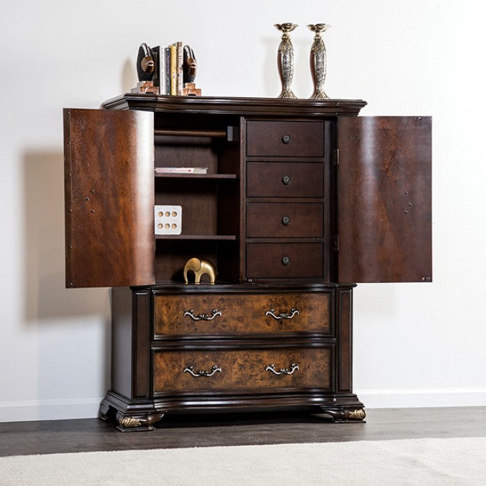 Aquilina Dark Cherry/Oak Chest - FM7422CH-C