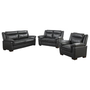 Arabella 3-piece Upholstered Padded Arm Sofa Set Grey - 506591-S3