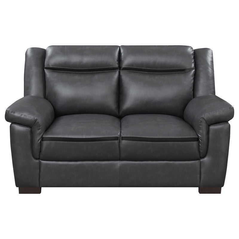 Arabella 3-piece Upholstered Padded Arm Sofa Set Grey - 506591-S3