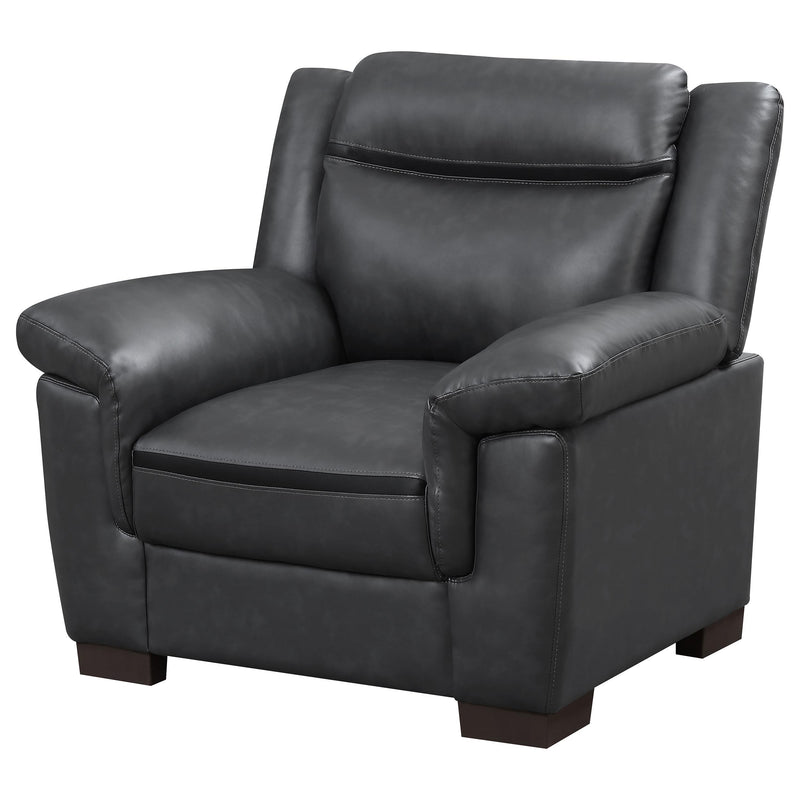 Arabella Upholstered Padded Arm Accent Chair Grey - 506593