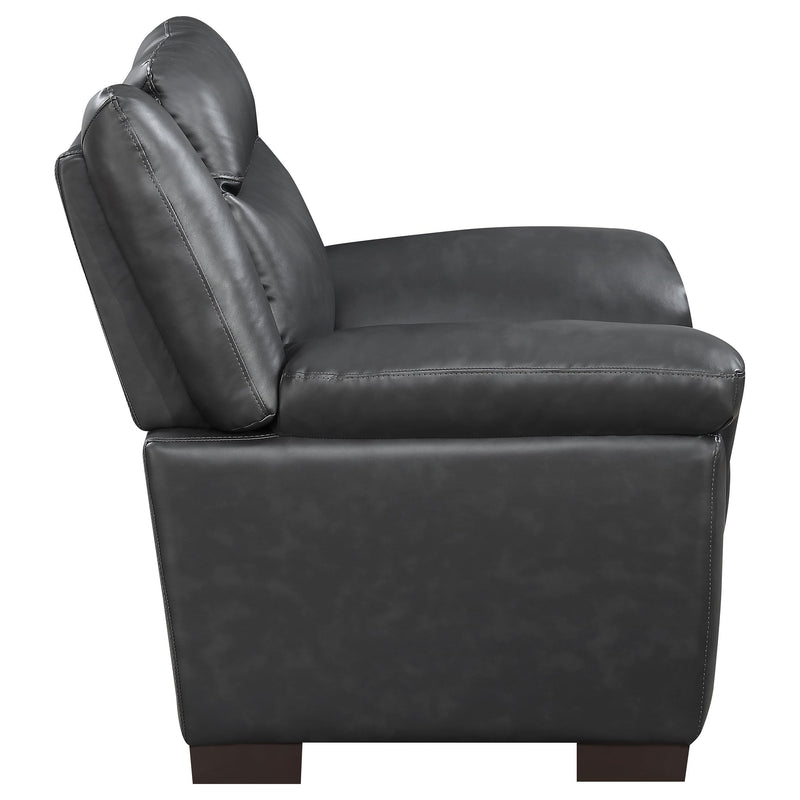 Arabella Upholstered Padded Arm Accent Chair Grey - 506593