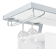 Araceli Freestanding LED Home Bar Cabinet White High Gloss - 182355