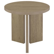 Aragon 2-Piece Round Coffee and End Table Set Latte - 706678-S2
