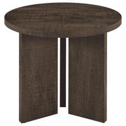 Aragon 3-Piece Round Coffee and End Table Set Dark Rustic Mango - 706658-S3