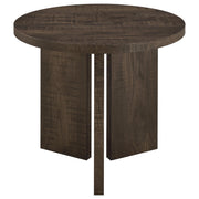 Aragon 3-Piece Round Coffee and End Table Set Dark Rustic Mango - 706658-S3