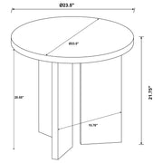 Aragon 3-Piece Round Coffee and End Table Set Mango - 706668-S3