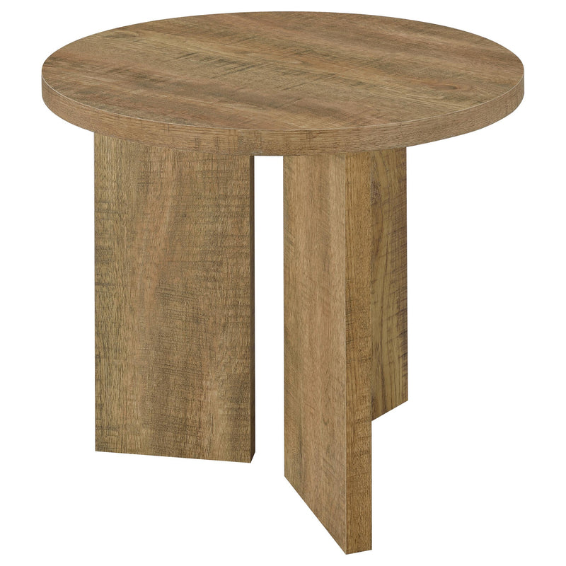 Aragon 3-Piece Round Coffee and End Table Set Mango - 706668-S3
