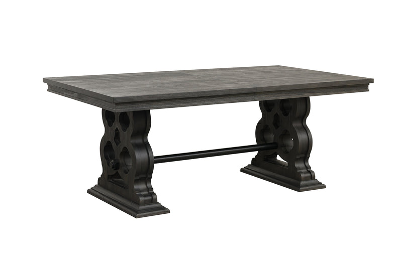 Arasina Dark Pewter Extendable Dining Set - Gate FurnitureDining Room Set