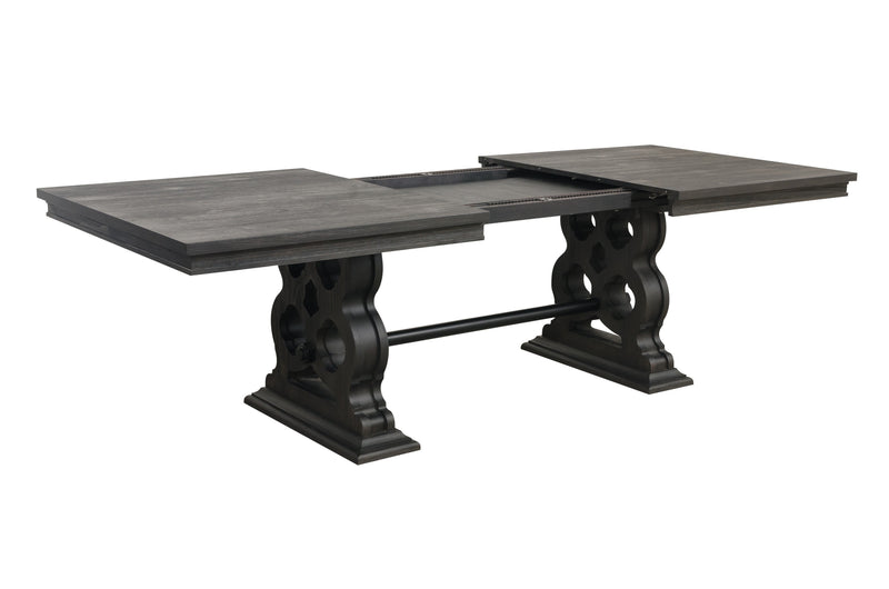 Arasina Dark Pewter Extendable Dining Set - Gate FurnitureDining Room Set