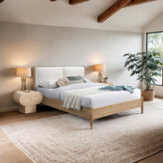 Arbor Fabric Upholstered Full Bed in Cream - ArborCream-F