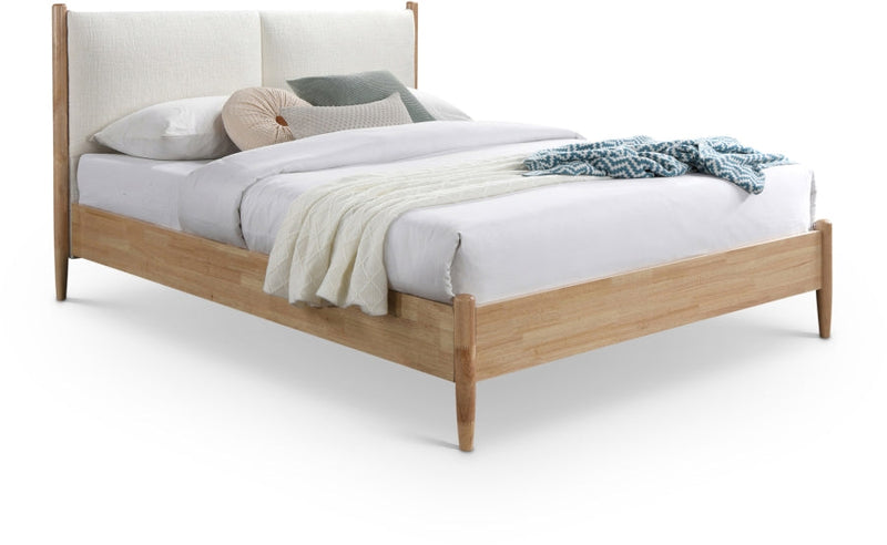 Arbor Fabric Upholstered Full Bed in Cream - ArborCream-F
