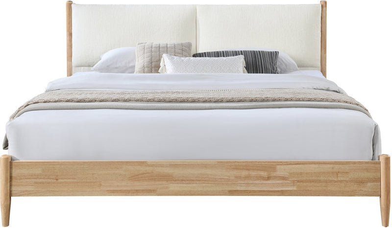 Arbor Fabric Upholstered King Bed in Cream - ArborCream-K