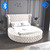 ARC-QUEEN BED BEIGE - ARC-QUEEN BED BEIGE
