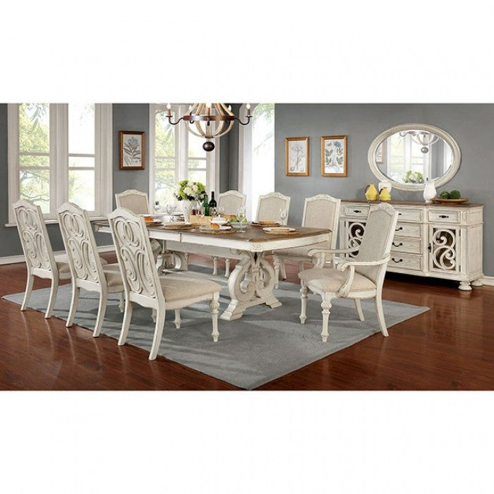 Arcadia Antique White Dining Table - CM3150WH-T-TABLE