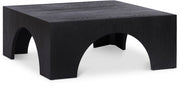 Arch Oak Wood Coffee Table in Black - 273Black-C