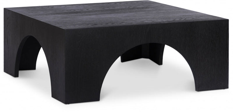 Arch Oak Wood Coffee Table in Black - 273Black-C