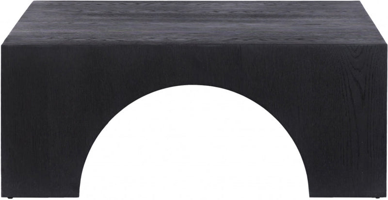Arch Oak Wood Coffee Table in Black - 273Black-C